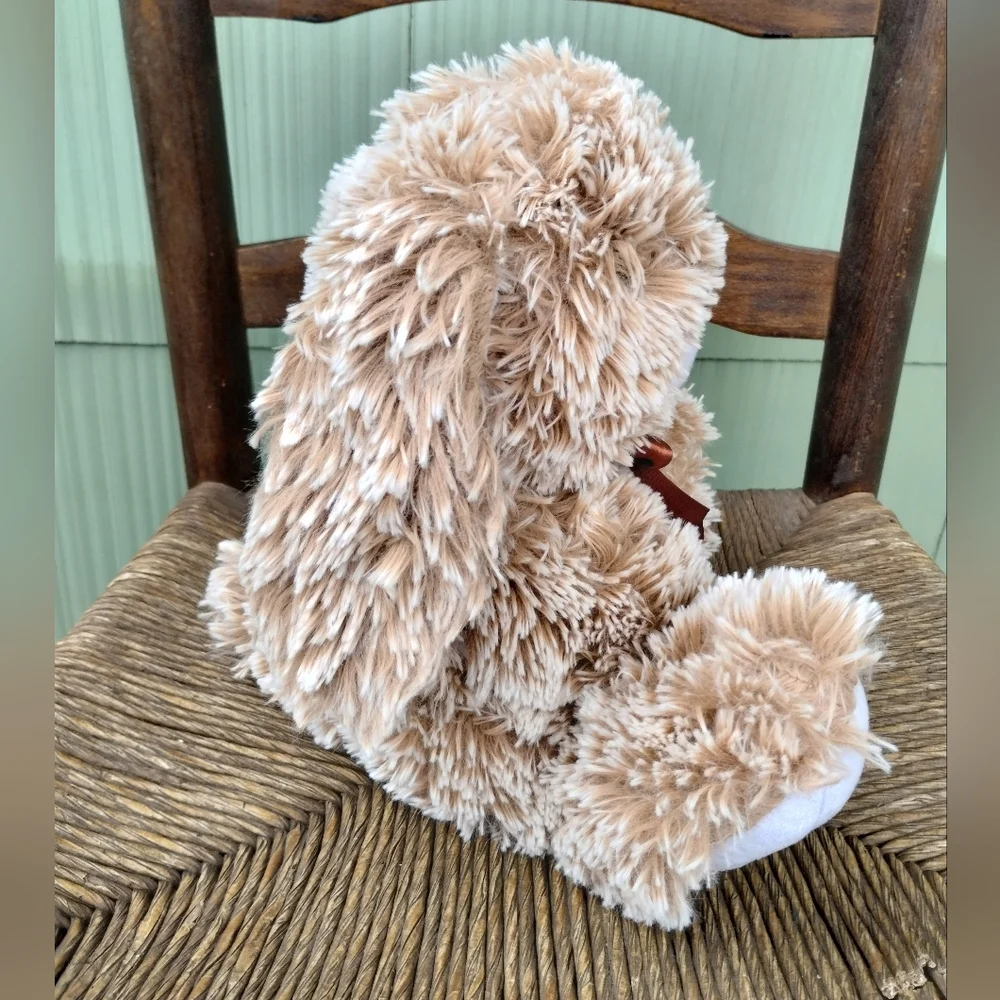 2016 Neil Enterprises Brown Large Floppy Ear Furry Easter Rabbit Bunny Plush - Picture 4 of 10